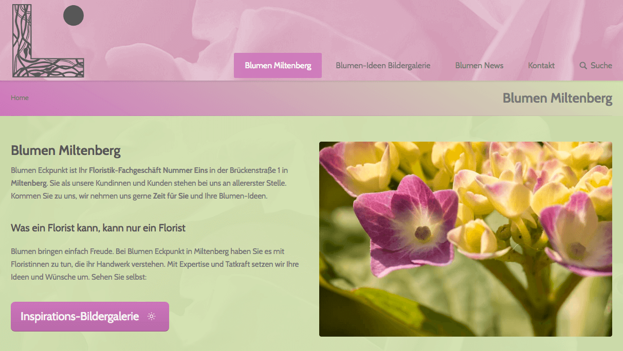 floristweb Referenzen Blumen